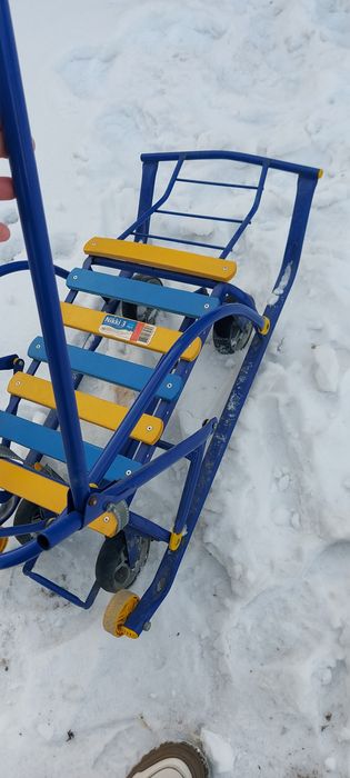 Санка выдвижное колёсами