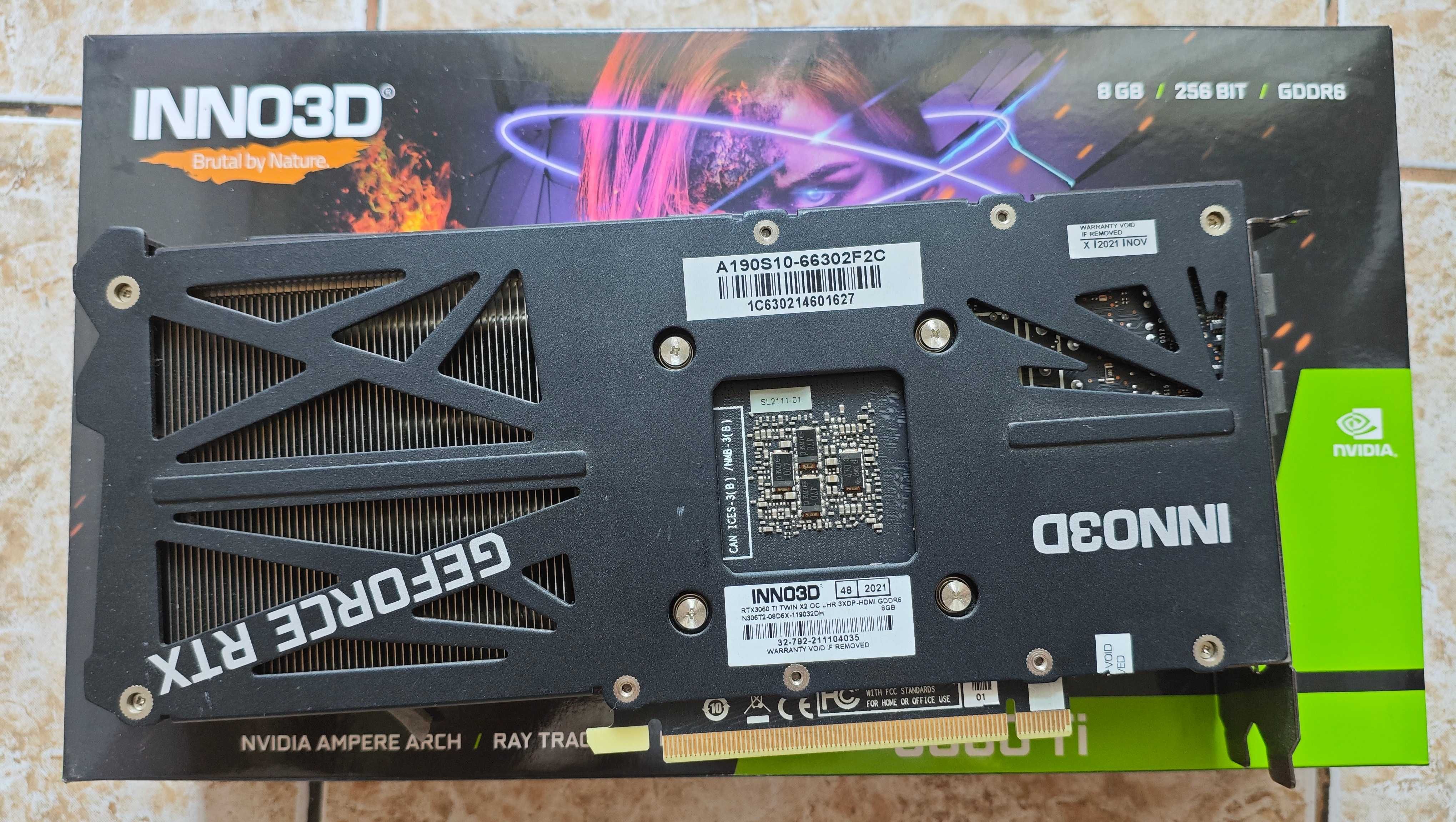 Видео карта INNO3D Geforce RTX 3060TI Twin X2 OC