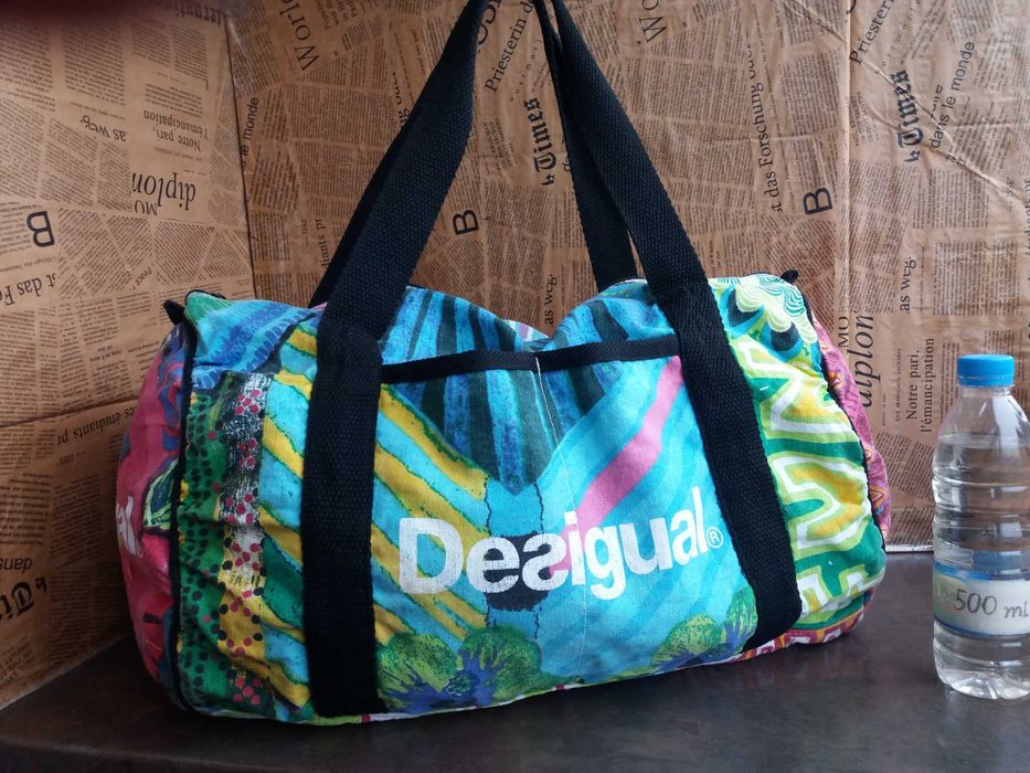 текстилна чанта,Desigual,голяма пътна торба,сак