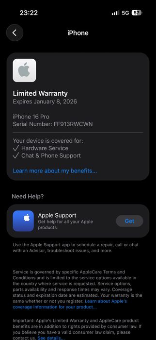Iphone 16 PRO 128gb negru