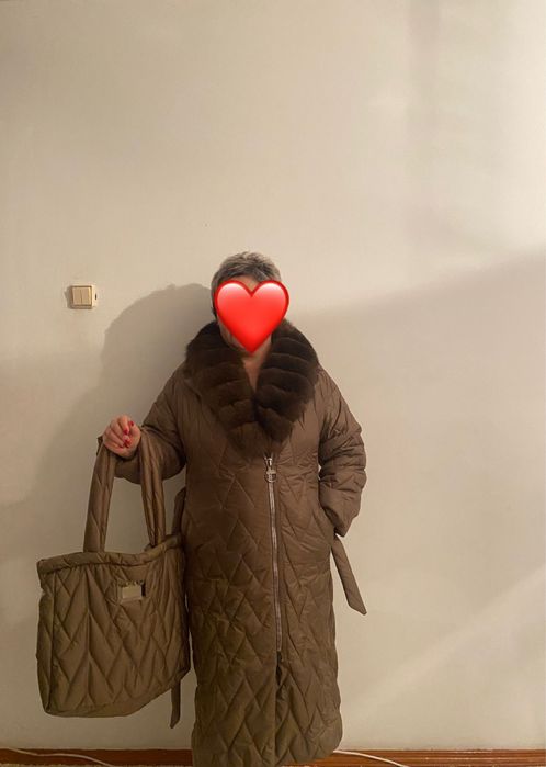 Зимняя куртка! Оригинал, воротник СОБОЛЯ! Скидка!