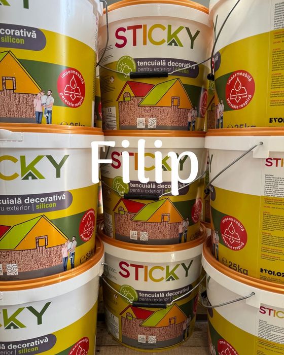 Sticky- Tencuiala Decorativa cu Silicon - Pret bomba!