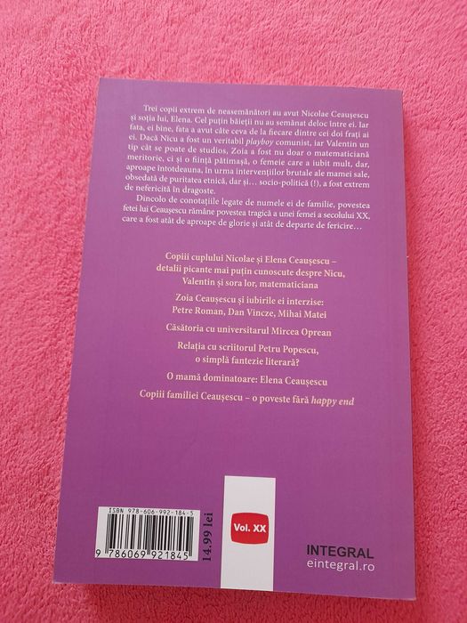 vand carte Zoia Ceausescu - fata atipica a unui dictator