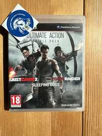 Tomb Raider Sleeping Dogs Just Cause 2 Три игри PlayStation 3 PS3 PS 3