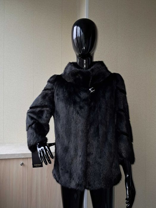 Haina din blana naturala de vizon/nurca de LUX