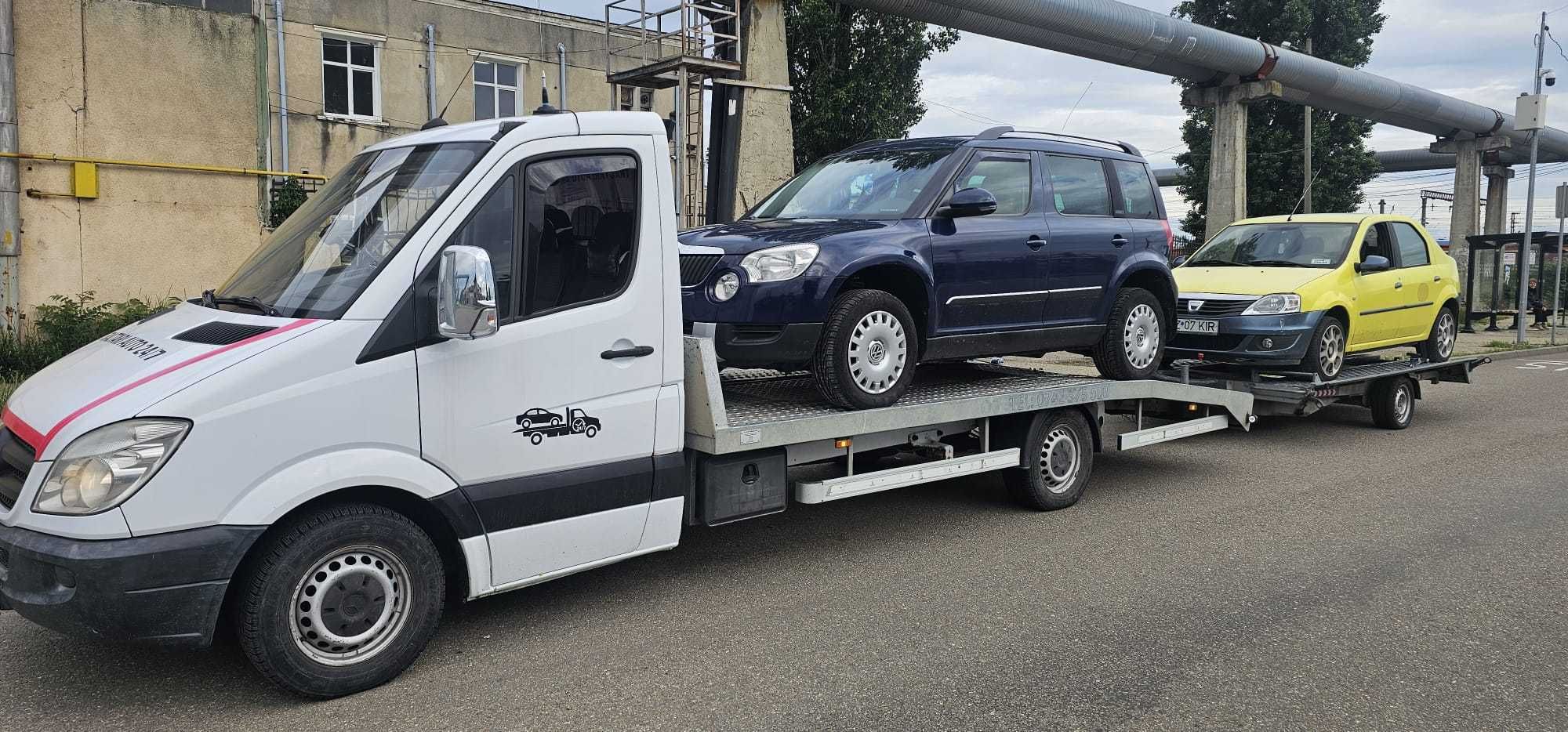 Tractari auto  24-7 BUZAU, Platforma auto, dube , turisme , tractoare