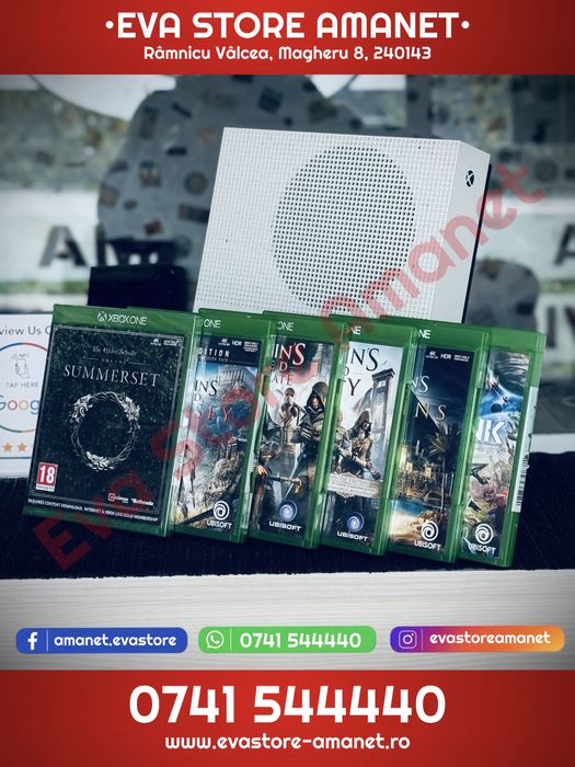 Consola Gaming Microsoft xBox One S 1TB / 6 Jocuri / Controller