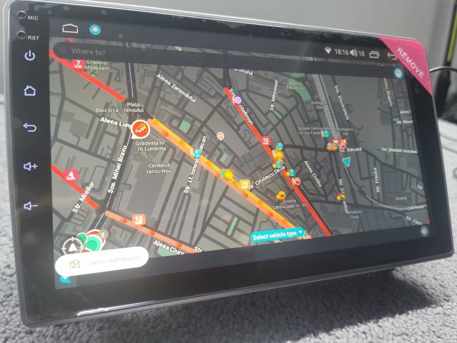 Navigatie Android Peugeot 407 gri 4/64gb QLED