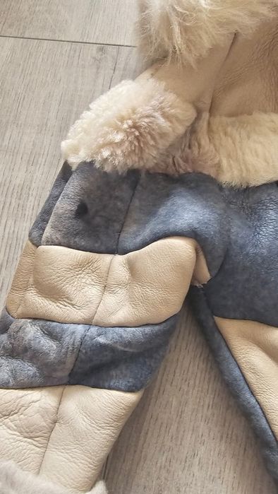 Кожено яке за момиченце 4-5г.