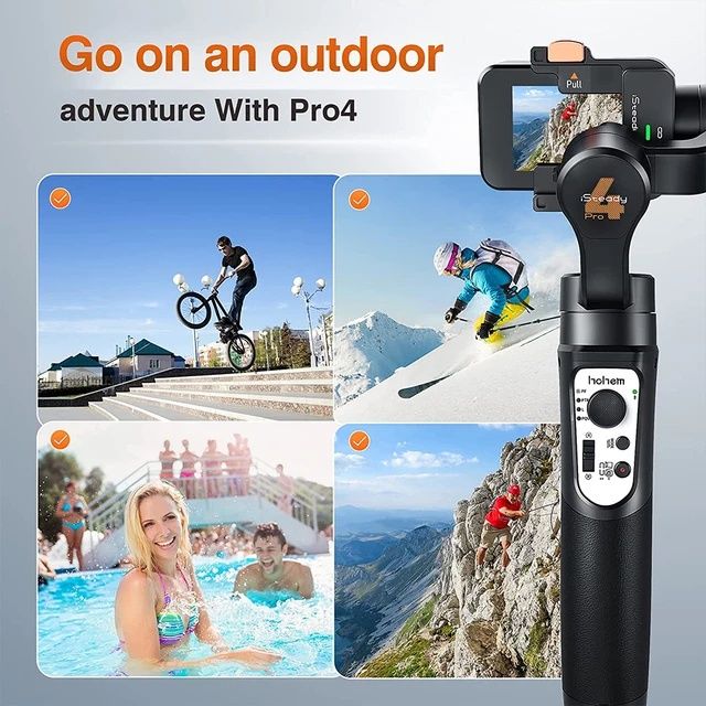 Stabilizator gimbal Bluetooth Hohem iSteady Pro 4 pt Gopro,sigilat