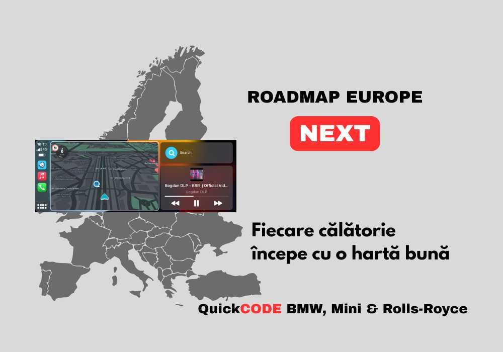 Actualizare hărți navigație BMW, Mini, Rolls-Royce - NEXT