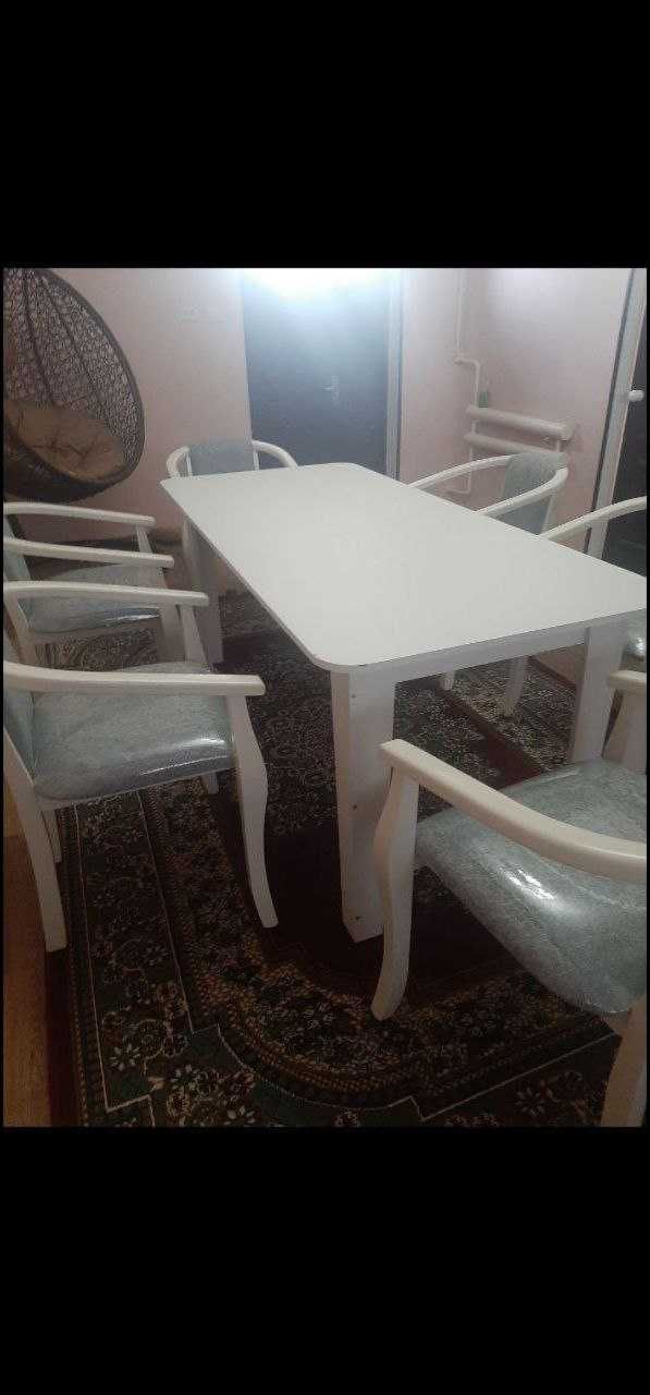 Стол и стул 6 штук