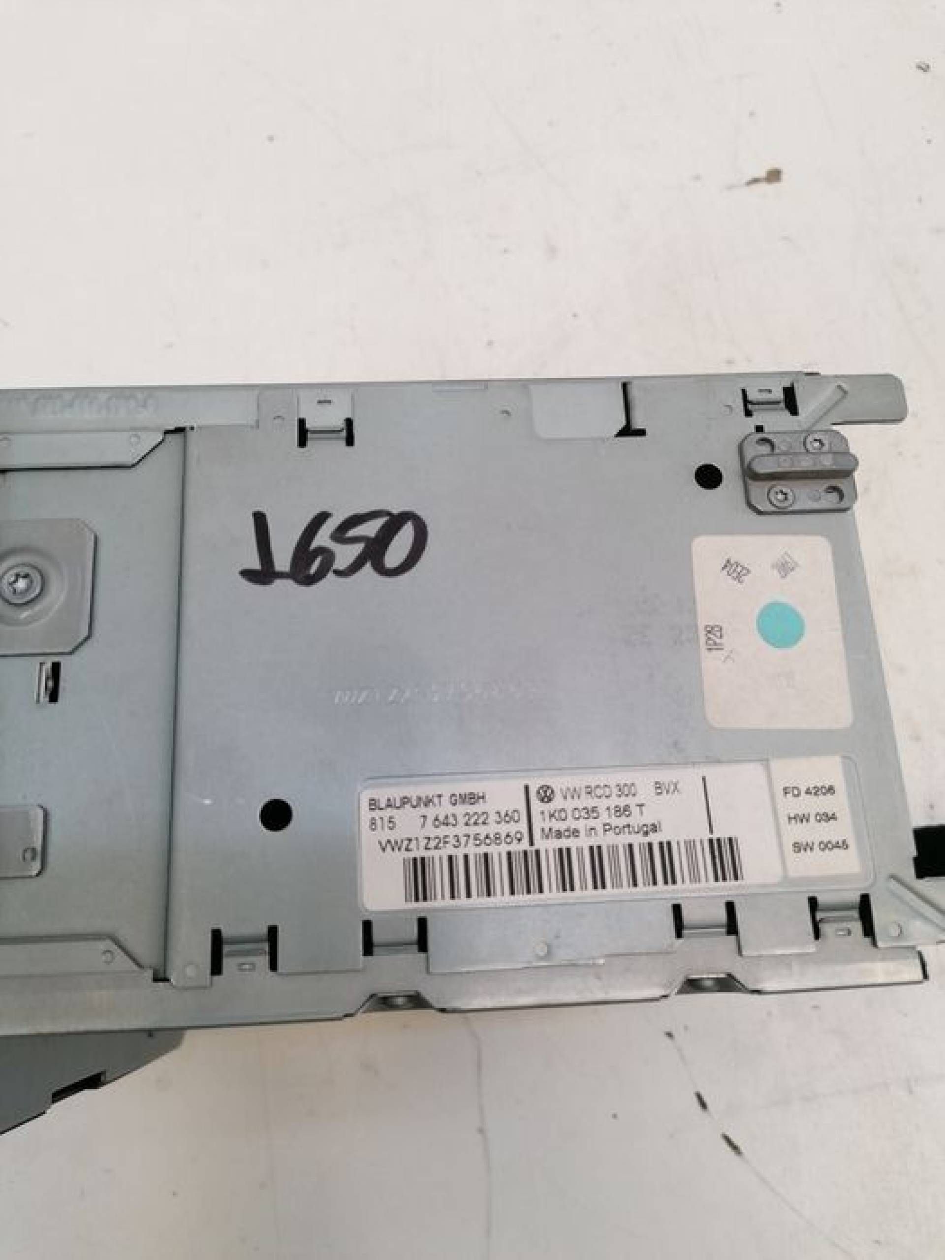Cd player Radio cd RCD 300 Golf 5 Touran Jetta Golf 5 Plus Polo 6R