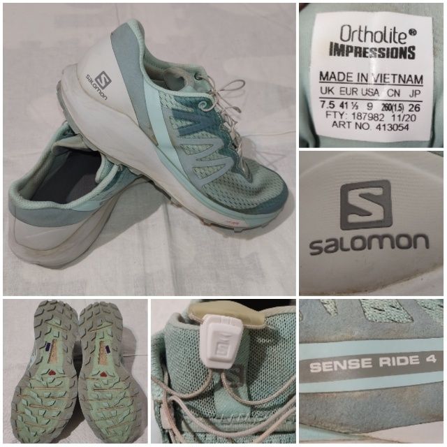 Adidas Salomon Sense Ride Ortholite Impressions mărime 41 1/2