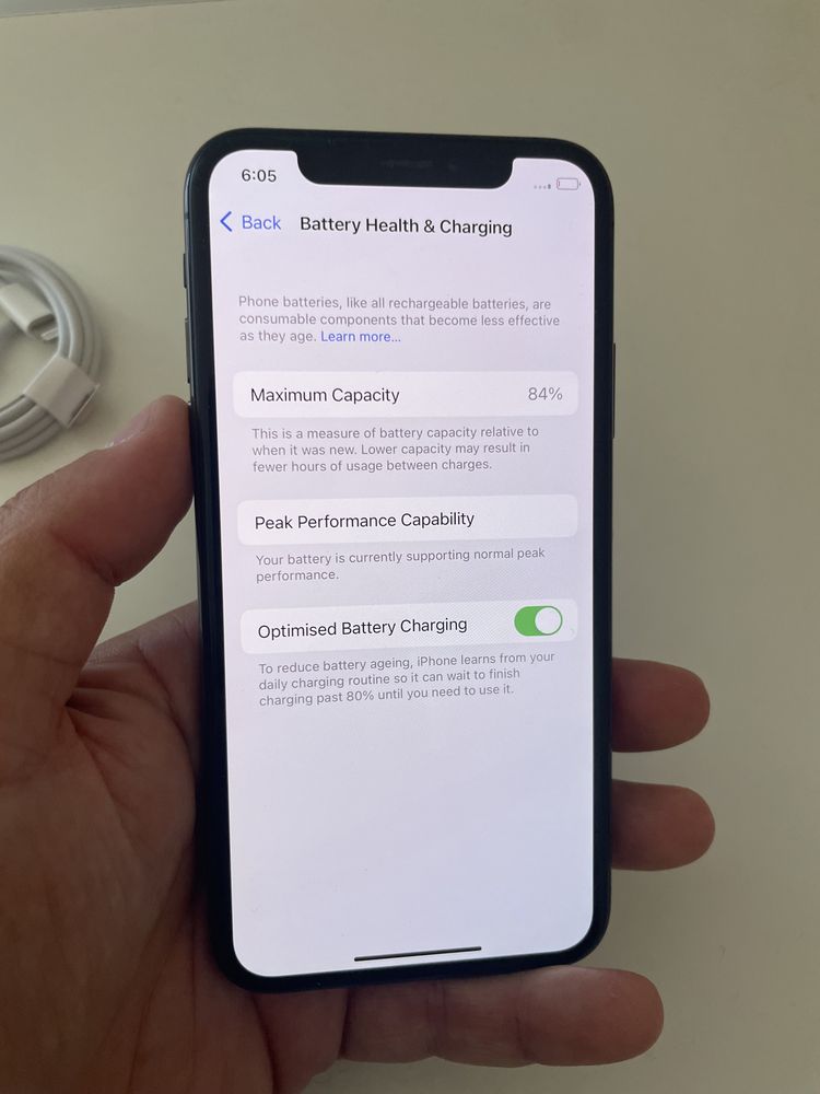 iPhone XS 512GB 84% bat