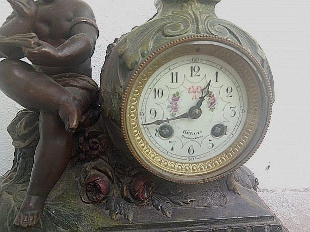 Antic ceas de șemineu sec 19 tara de proveniență Franța ,,statueta cop