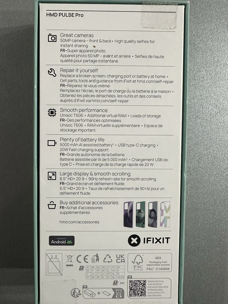 HMD Pulse Pro 128GB Android 15 / ЧИСТО НОВ / УДЪЛЖЕНА 3год. ГАРАНЦИЯ