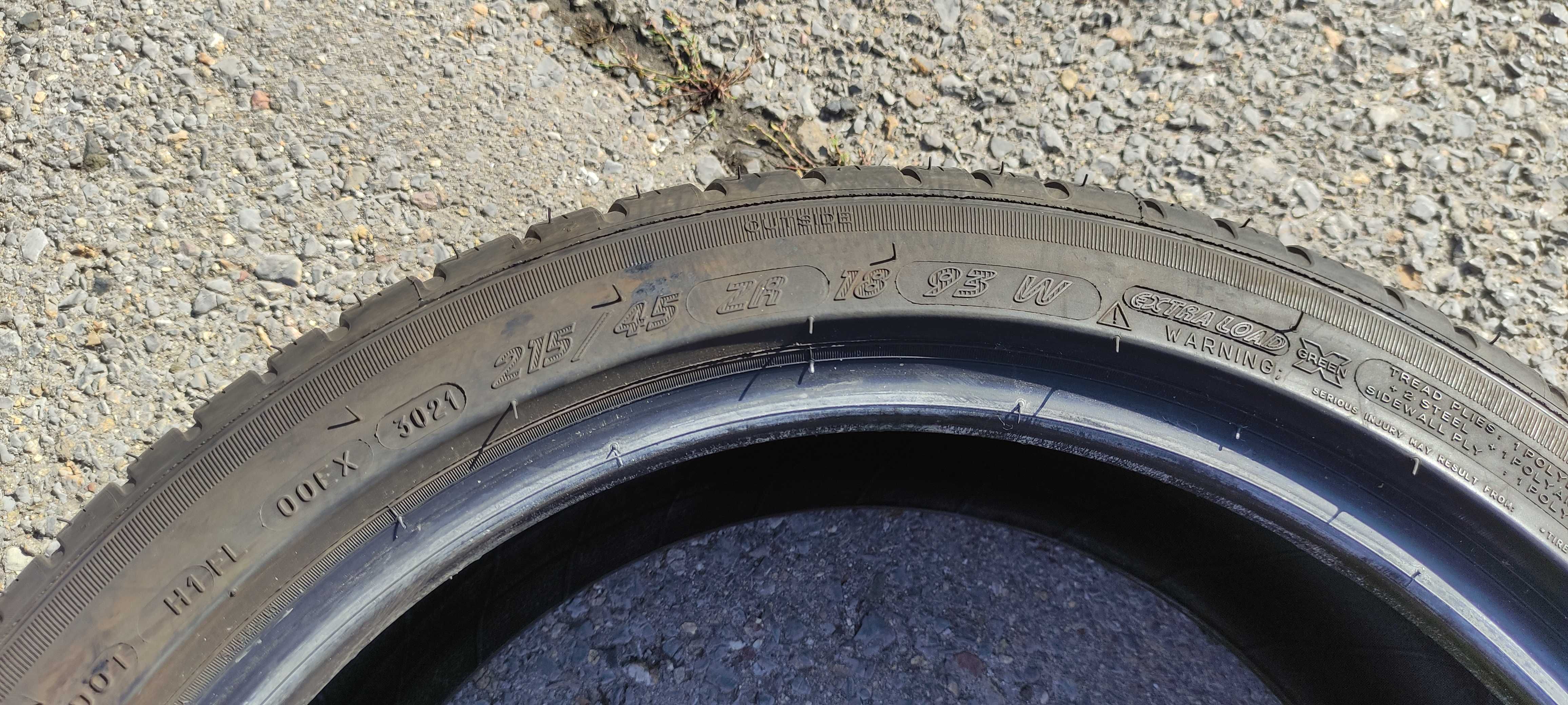Летни гуми Michelin Pilot Sport 3 215/45ZR18 - Като нови!