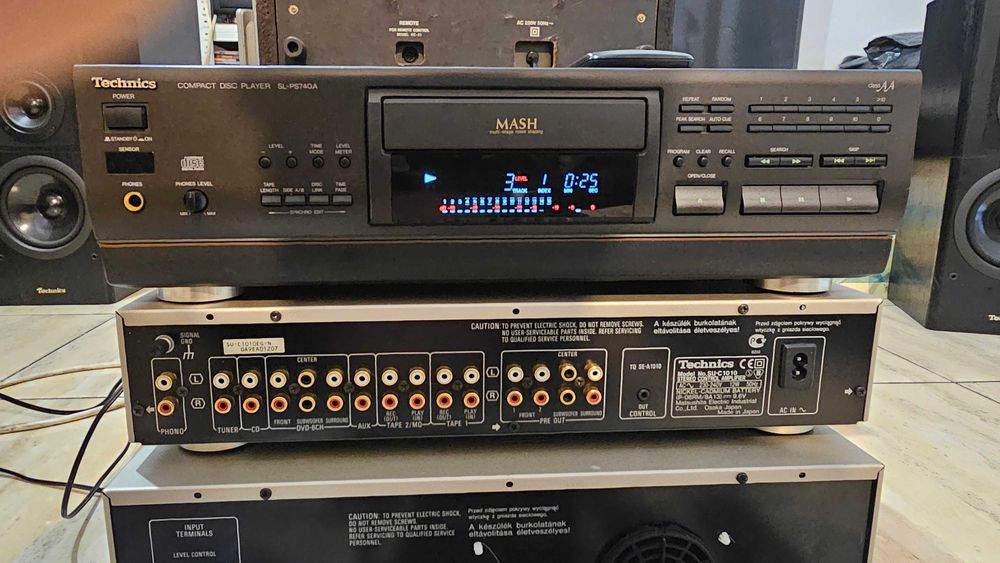 Cd player Technics SL-PS740 Class AA cu vumetru telecomanda video test