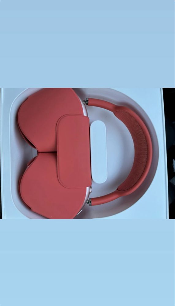 AirPods Max Pink with Red