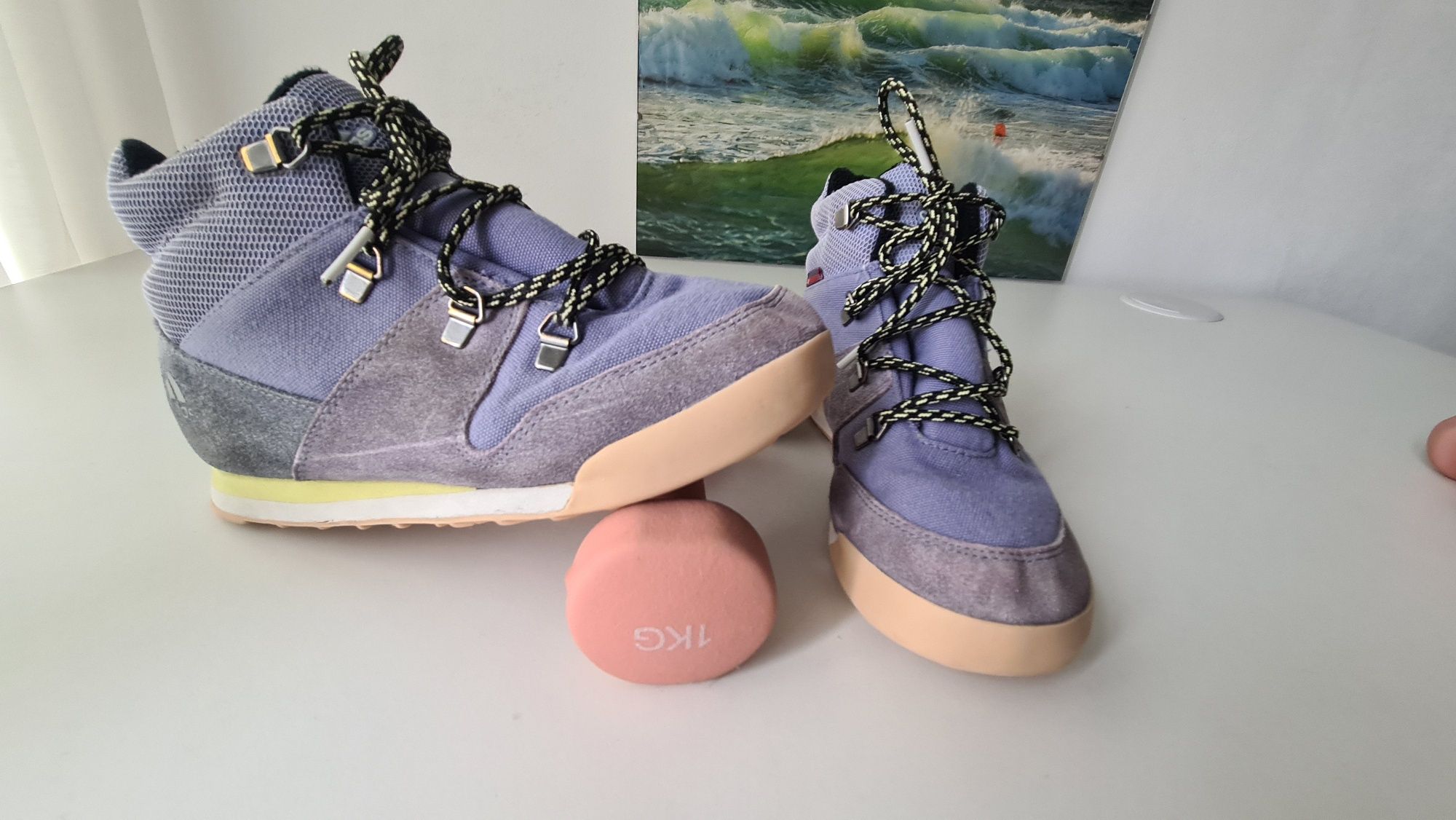 Зимни есенни водоустойчуви детски ботуши боти Adidas размер 35, 21.5 с