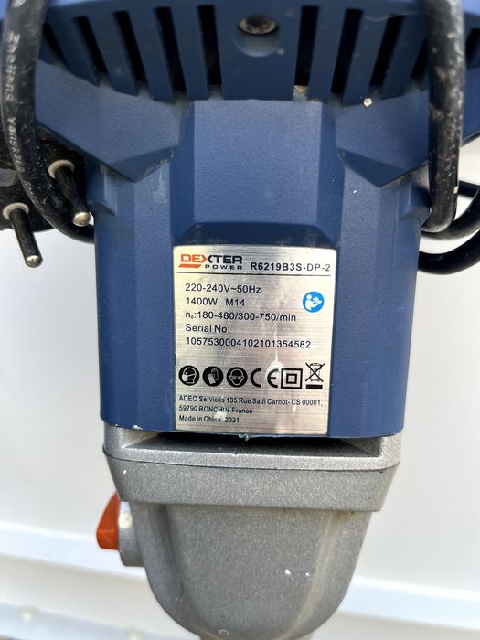 Mixer Electric pentru mortar, Dexter, 1400 w