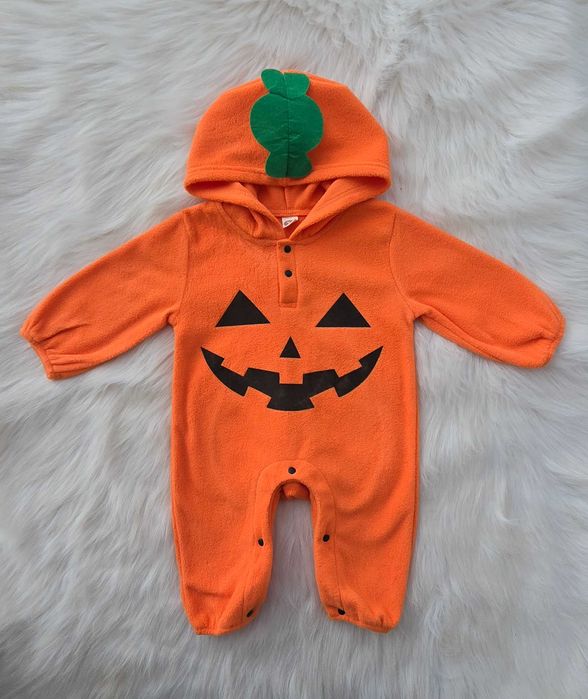 Бебешки гащеризон тиква и мече 3-6 месеца