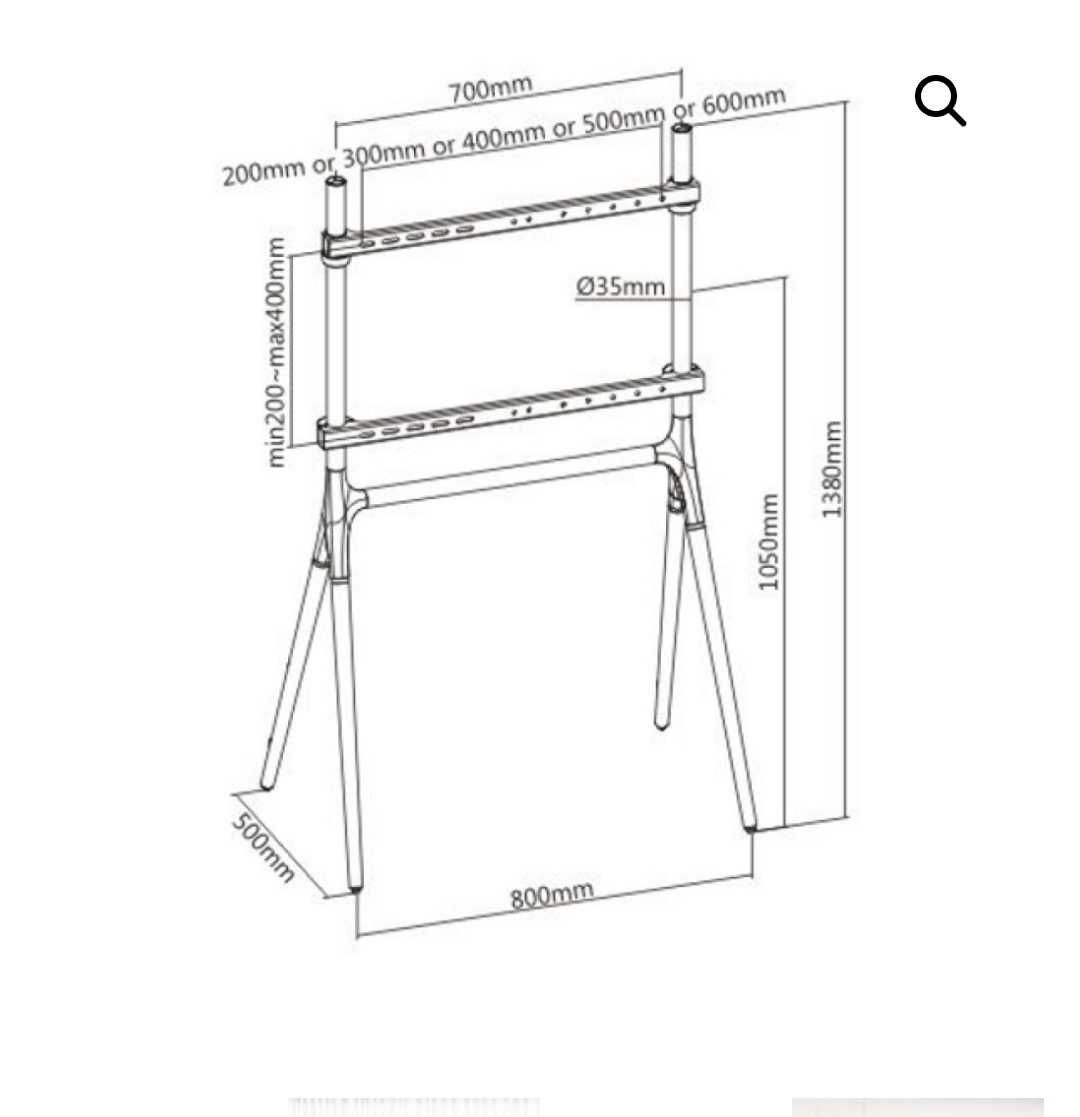 Подова стойка за телевизор стативен дизайн – до 70 инча