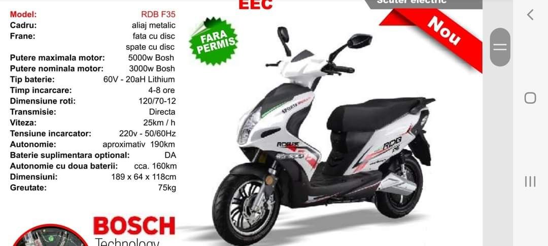 Scutere electrice FARA PERMIS