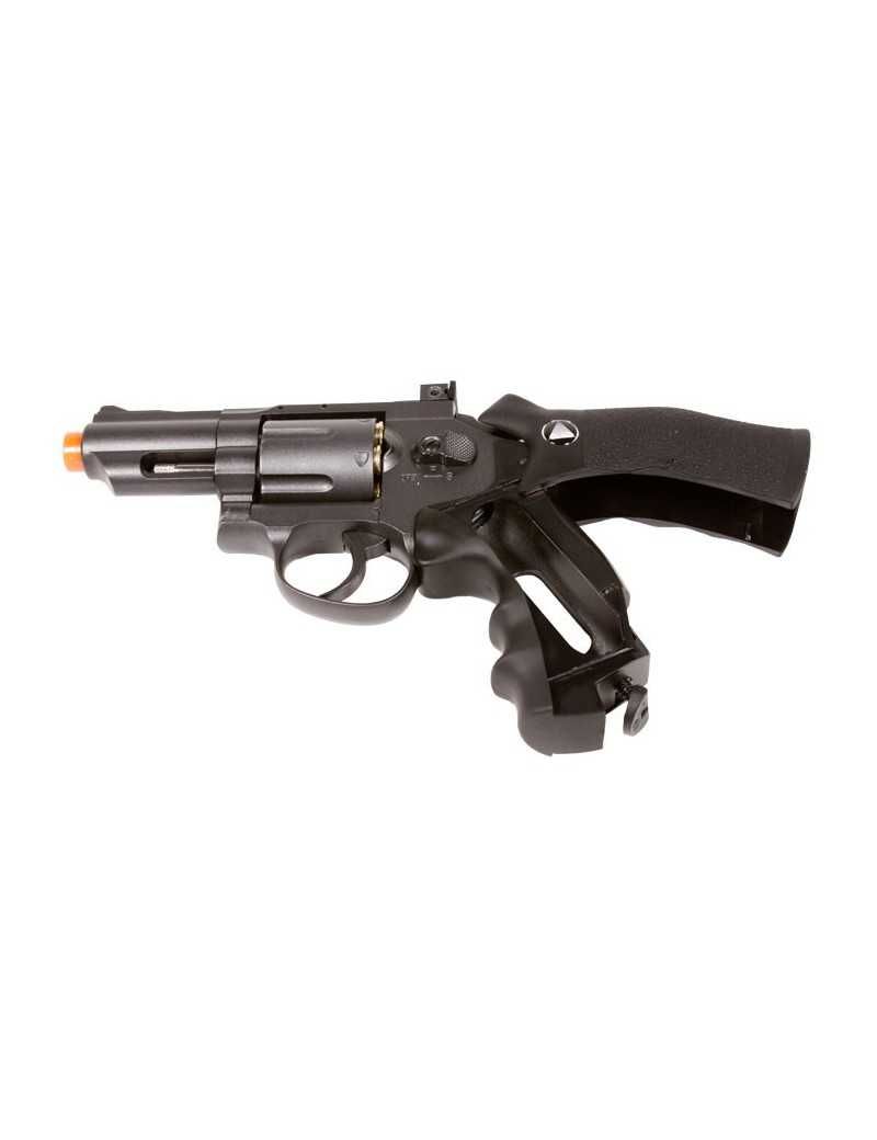 Revolver SERIA METAL Negru semi-auto CO2- 2,5 inch cu 6 cartuse