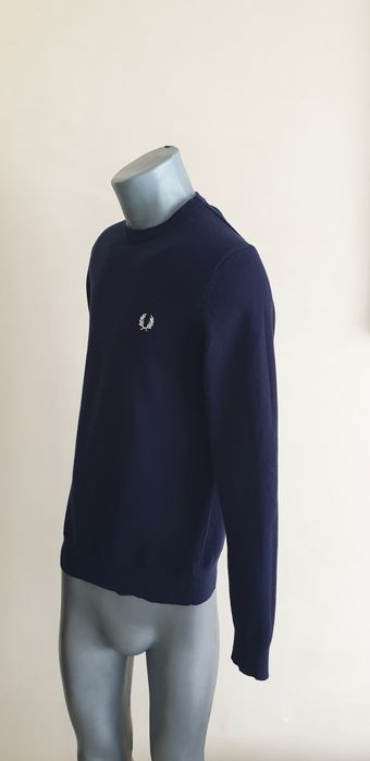 Fred Perry Wool/ Cotton  S НОВО!  ОРИГИНАЛ! Мъжки  Вълнен Пуловер!