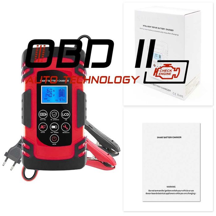 Смарт Зарядно 4AH - 100AH Smart Charger 12V/24V Безплатна доставка