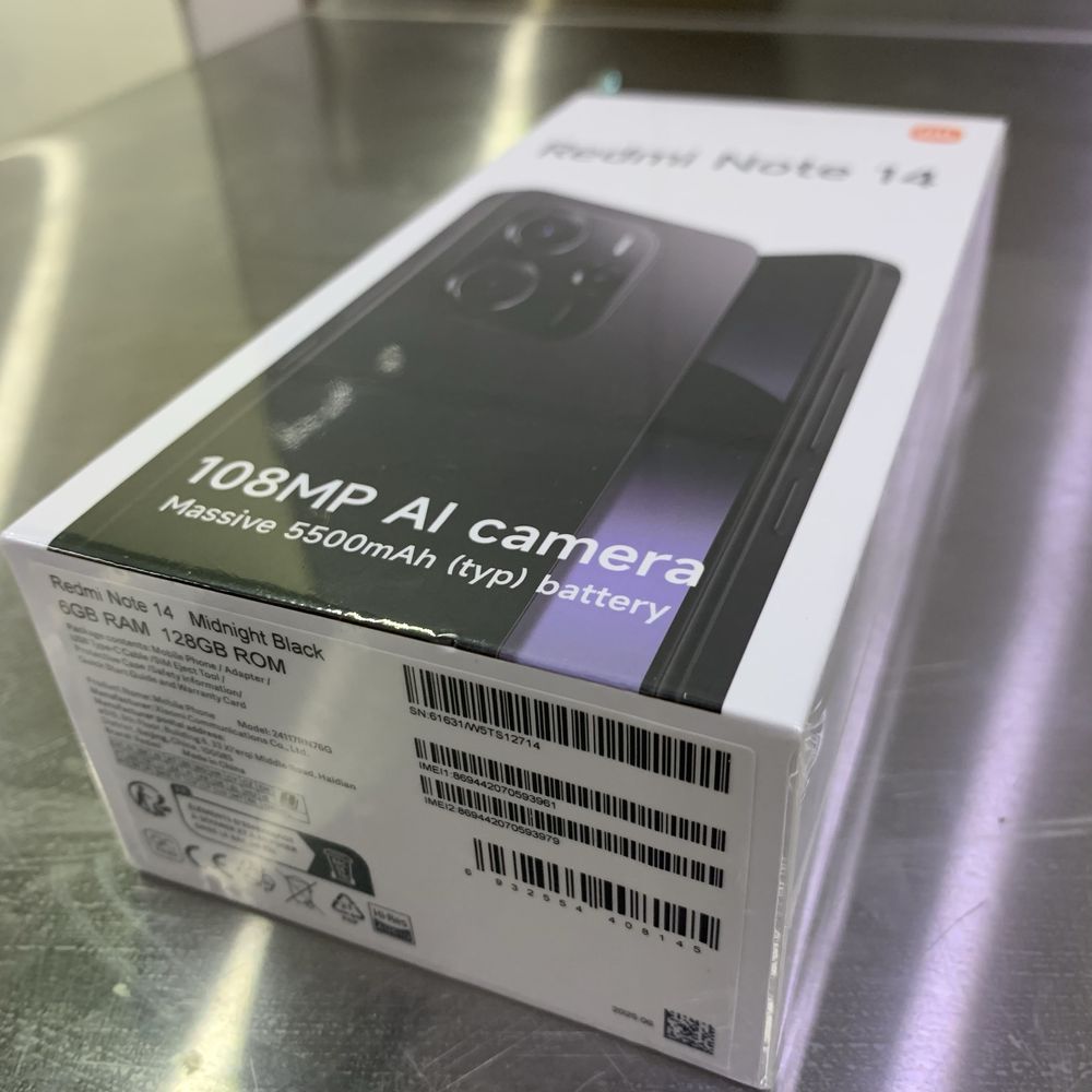redmi not 14. 6/128. 1 dona qoldi