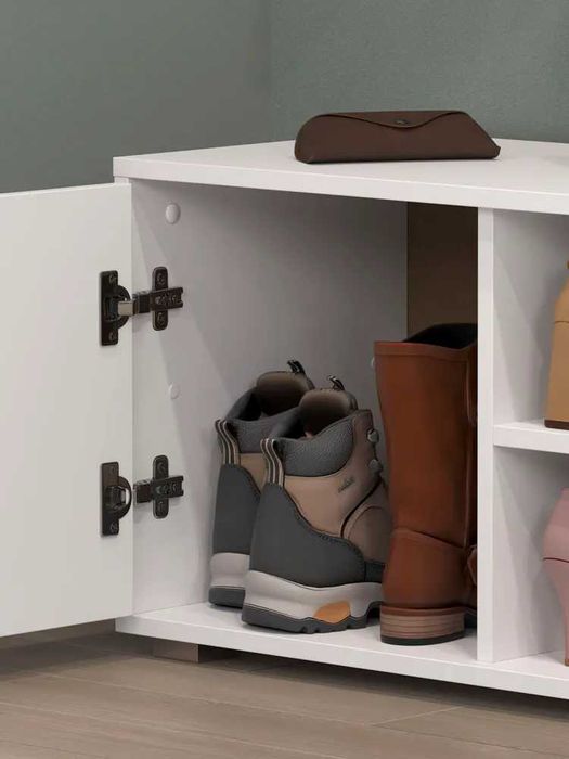 Комплект мебели для прихожей LETTA — обувница и вешалка, белый цвет