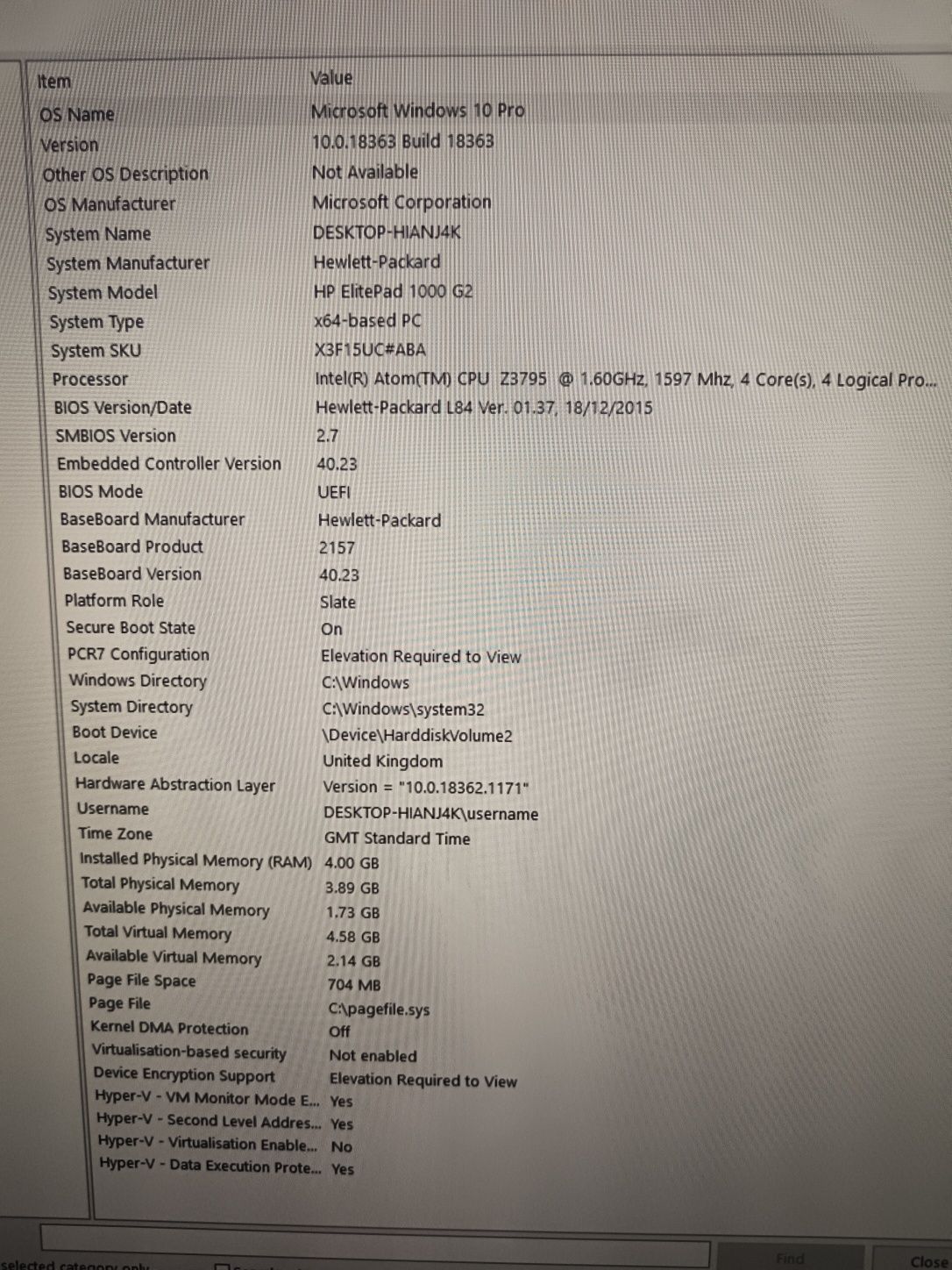 Tableta/Computer/POS cu Windows HP