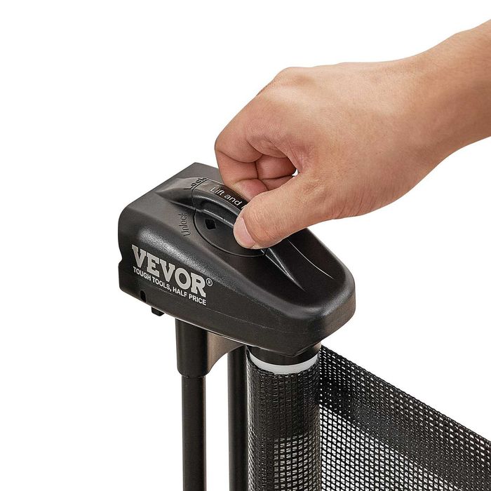 Poartă retractabilă pentru copii, h 86,5cm, se extinde pana la 193,8cm