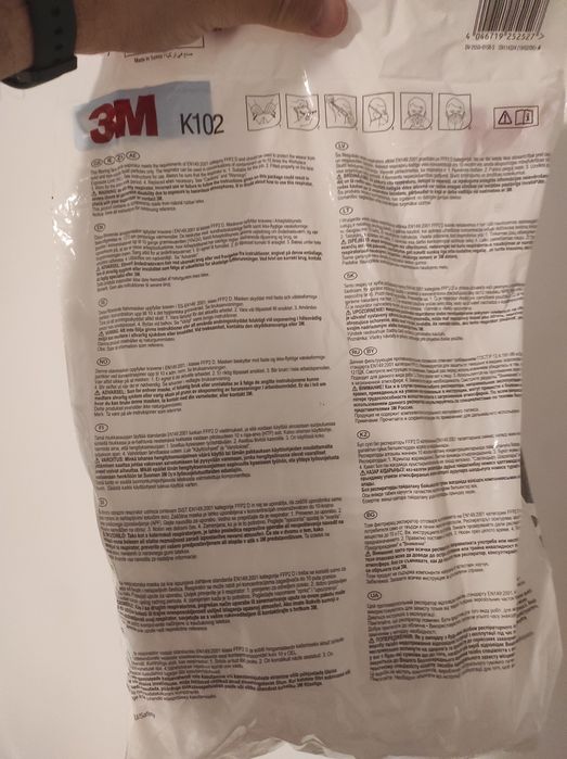 Set 20 masti protectie 3M K102 FFP2 albe