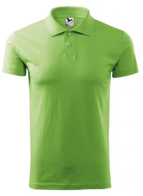 Tricou polo pentru barbati Single J., verde iarba, marime S - 45 lei
