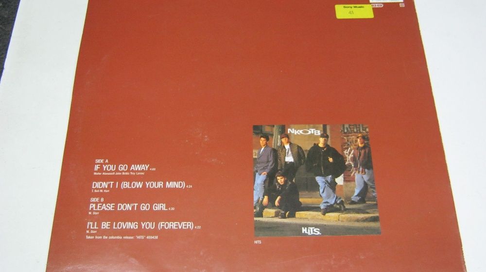 Disc vinil,maxi,45/12",NKOTB,If You Go Away,1988