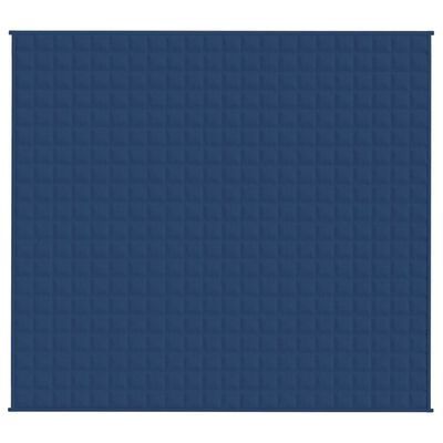 Pătură cu greutăți, albastru, 200x225 cm, 13 kg, textil