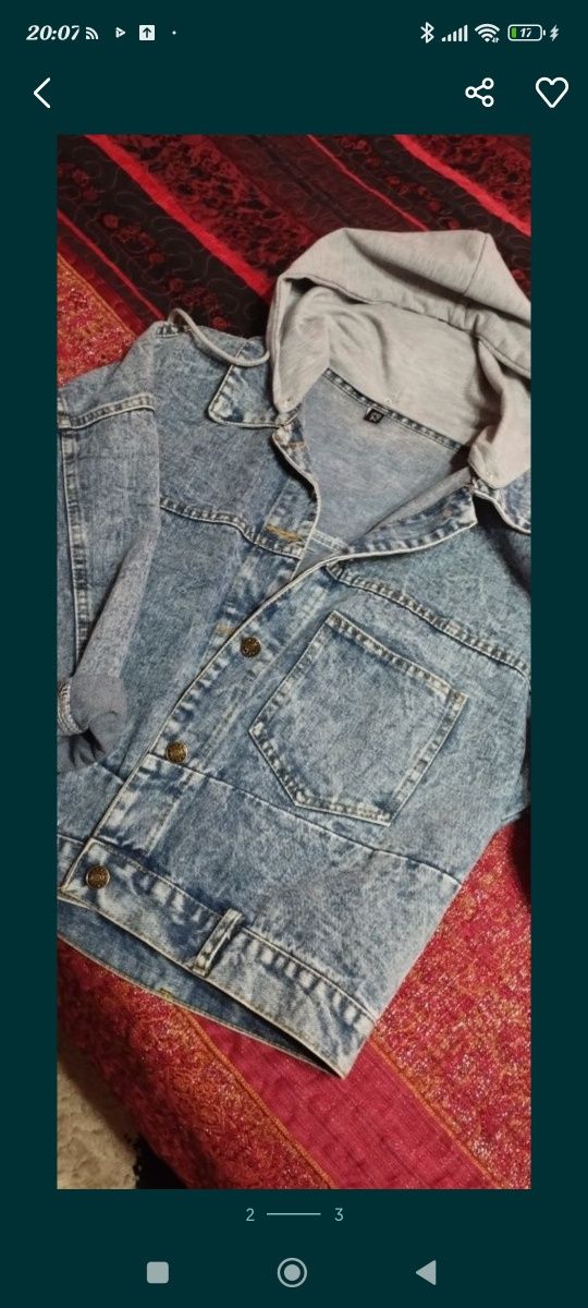 Куртка джинсовая размер от С до Л