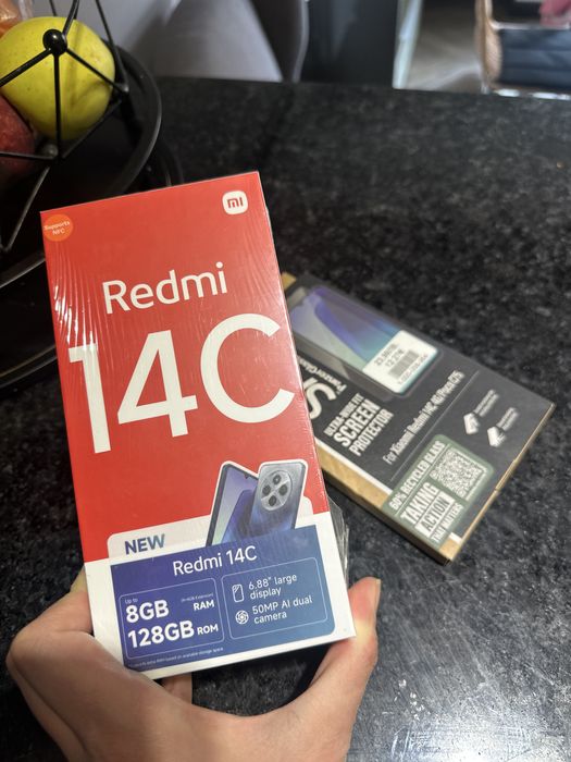 Смартфон Redmi 14 C неразопакован + нови слушалки +протектор за екран