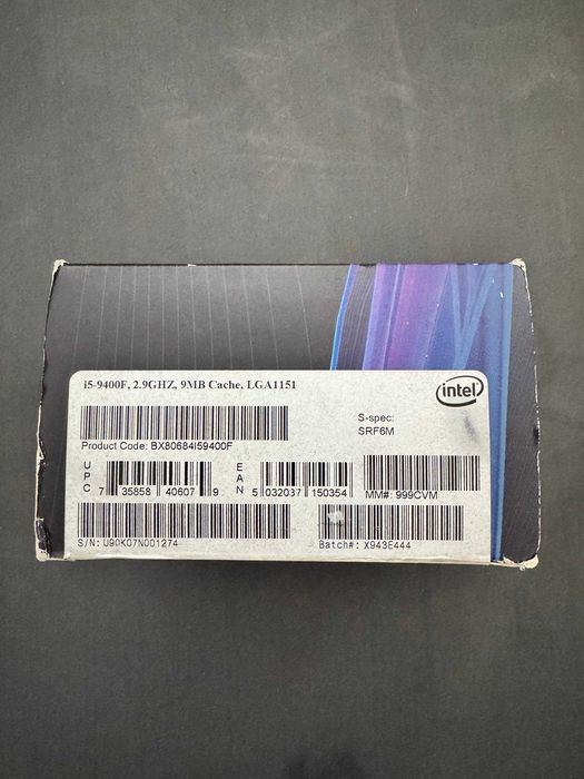Intel core I5 9400F 2.9GHZ LGA1151 (BOX)