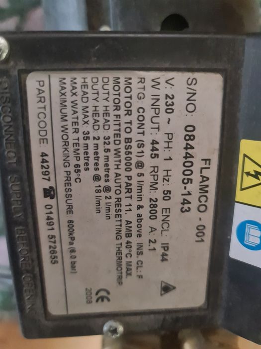 Vând Pompă Flamco cod 44297,pentru instalații casnice si i dustriale