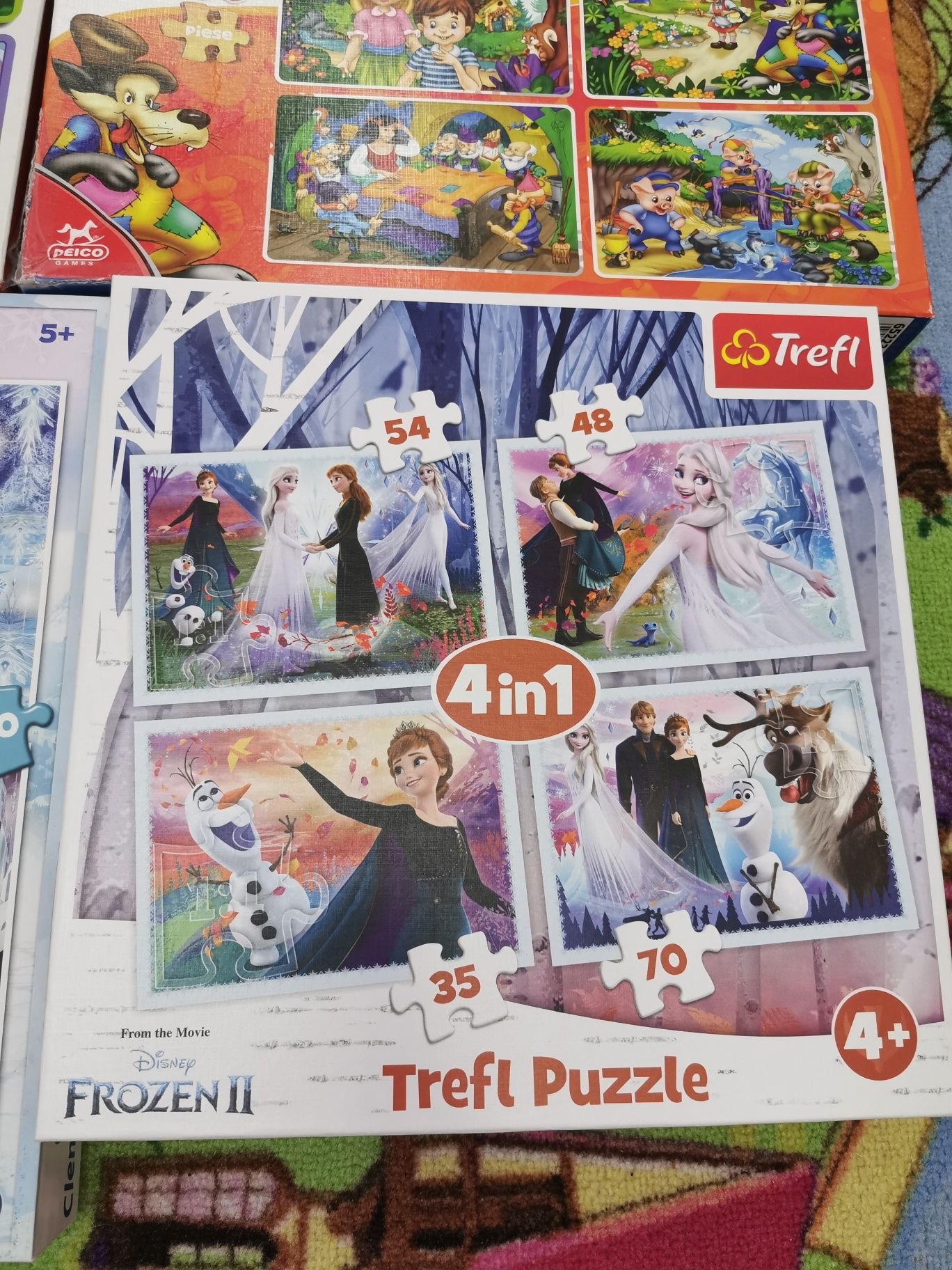 Puzzle povesti, memo, cuburi Frozen, puzzle