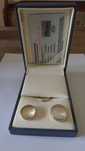Verighete aur alb 18ct + inel cu diamant 0.25ct