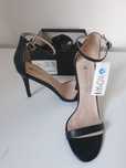 Sandale negre NOI din piele, marime 41