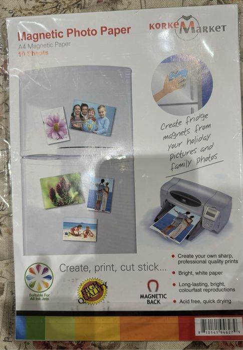 Магнитная фотобумага A4