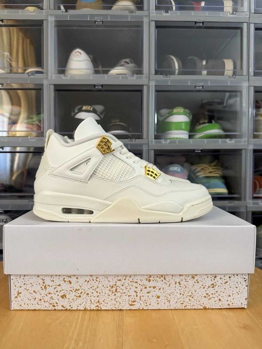 % 5LEI LIVRARE % Nike Air Jordan 4 Metalic Gold Editie Limitata