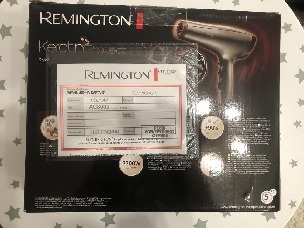 Нов сешоар Remington Keratin Protect